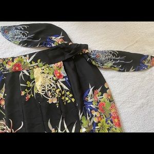 Zara floral mini skirt